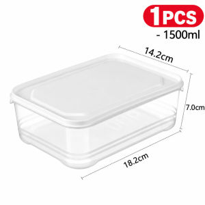 650ML PP5 Food Container with Soft Lid Clear Kitchen Storage Box Stackable Meal Prep Food Organizer