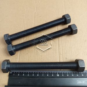 BAUT MUR BAJA M16 X 150 FULL DRAT KUNCI 24 PANJANG 15CM 15 CM GRADE 8.8 M16X150 150MM 150 MM PITCH DRAT 2.0 HITAM DIAMETER DRAT 16MM 16X150 16 X 150 sekrup skrup