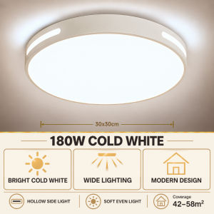 OOKAS Minimalist Tri Color LED Ceiling Lights For Bedroom Living Room Ilaw Sa Bahay Eye Care Lamp
