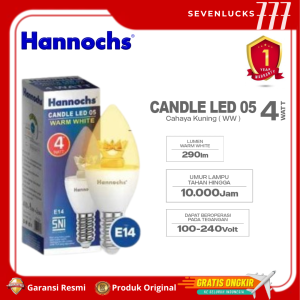 Lampu Lilin Hias Hannochs Candle LED 05 4 Watt E27/E14 WW Cahaya Kuning - Garansi Resmi