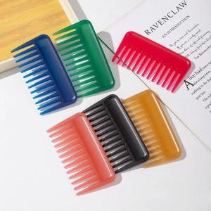 1Pc Plastic Wide Toothed Comb Detoxification Hair Brush Heat-resistant Massage Hair Comb Special for Real Hair Wigs Portable New