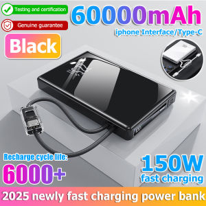 【Singapore Spot】150W 3c powerbank ccc 50000 mAh power bank fast charging magsafe portable charger wireless battery slim certified 20000 充电宝