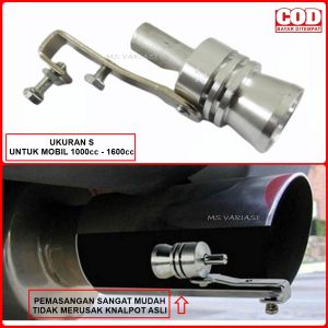 Turbo Whistle Knalpot Mobil UKURAN S Untuk Mobil 1000cc 1600cc Whistler Peluit Siul Suara Turbo