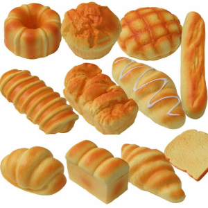 Bartley-lz ของเล่นบีบอัด อาหารจำลอง TPR บีบของเล่น ซาลาเปาจำลองน่ารัก