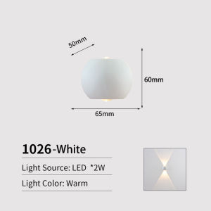 LED Wall Light Outdoor Wall Lamp Waterproof Garden Gate Yard Modern Indoor Home Decoration Lighting