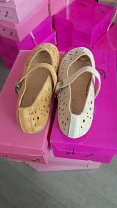 [Free Shipping] Matte Fabric Design Niche Style Flat-Soled Hollow Shoes For Women New Spring-Summer Single Shoes Roman Shoes