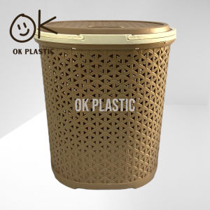 UniGlobal Multi Functional Laundry Basket Storage Basket With Lid Stackable Storage Basket