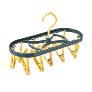 ที่หนีบผ้า 12 ตัว ที่ตากผ้าแบบพวงหนีบ ที่ตากกางเกงใน ที่ตากถุงเท้า อเนกประสงค์ พวงหนีบตากผ้า พวงแขวนผ้า ที่แขวนผ้า ที่หนีบผ้าเช็ดหน้า