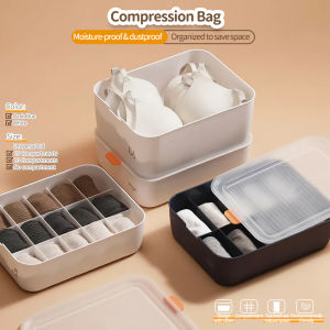 Organizer Storage Box(Panties/Underwear/Bra/Sock) Box Compartments Can Be Stacked Bras Storage Box