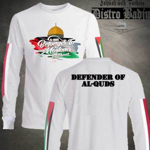 kaos muslim pria dewasa palestina premium terbaru Defender Of Al Quds Distrobadju