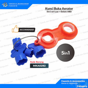 Water Faucet Aerator / Kunci Buka Aerator Luar + Dalam Kran ABD