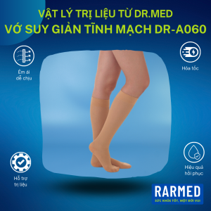 Vớ suy giản tĩnh mạch từ gối xuống Dr.Med DR-A060 (15-20 mmHg) ngăn tắc mạch - 8 Size & lựa chọn