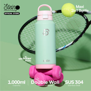 Stein Tumbler Maxi Bottle 2in1 1000ml - Botol Minum Dua Fungsi SUS 304