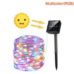 200/300leds Outdoor Solar Led String Light 7M 12M 22M 32M Garland Festoon Led Lights Waterproof Christmas Wedding Decoration for Home Garden