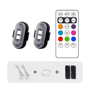 VIVOLILV 💥Ready Stock  LED ANTI-COLLISION RECHARGEABLE MINI FLASHING LIGHT   LED Touch Lights Car Magnetic LED Lights Rechargeable Environment Lights NIGHT NAVIGATION LIGHT Motorcycle Tail Brake Light Rear License Plate Light for Honda Kawasaki Yamaha Mu