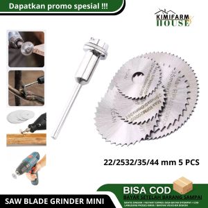 Mata Bor Mini Gerinda Kayu HSS Blade 22/25/32/35/44 mm 5 PCS Mata Gergaji Mini Saw Blade
