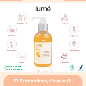 Lume 8X Extraordinary Shower Oil Body Wash Sabun Mandi Non Sulfat Sls Non Paraben Lumecolors