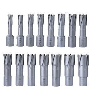Diameter 12-28mm x 35mm TCTs Annular Cutter Weldon Shank 35mm Carbide Alloy Core Drill Metal Hole Saw