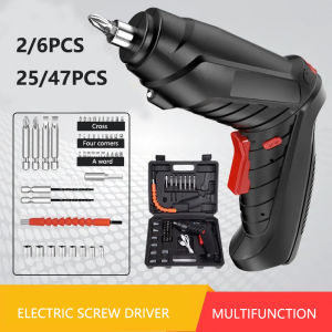 (Dikirim Dari Jakarta) 48 In 1 Mesin Cordless Screwdriver 3.6V Bor Obeng Bor Cordles Drill Obeng Listrik Mesin Obeng Bor Baterai Cordless 9MM Toolbox 48 PC Set Obeng Tanpa Kabel