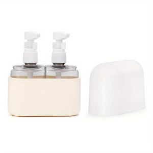 LEKGAVD Leak Proof Travel Refillable Bottles Set Reusable 2/3/4 in 1 Empty Bottle Kit Convenient Save Space Pump Lotion Bottles Shampoo