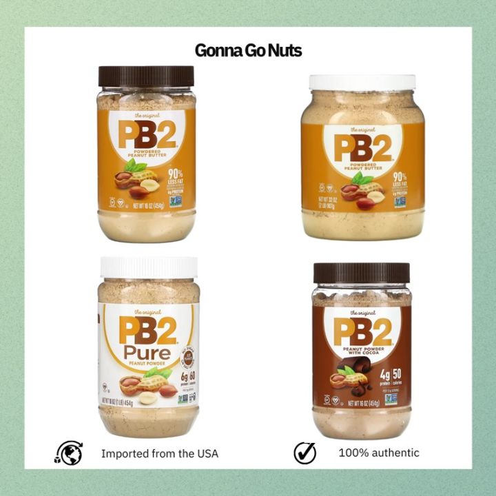 Pb2 Foods The Original Pb2 Powdered Peanut Butter Original Cocoa Pure Lazada Ph