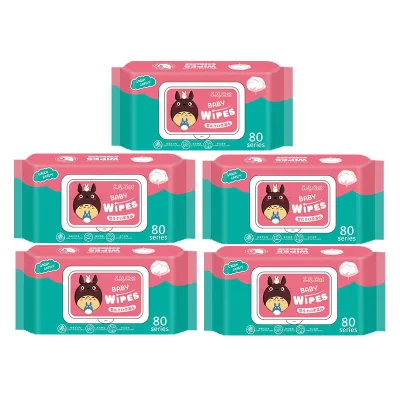【10 Pack=800 Pcs】New Frist Land Wet Wipes For Baby Wet Tissue Baby Antibacterial Non Alcohol Free Wet Wipes Natural Organic Tissue Basah Murah Baby Wet Tissue For Adult Wet Wipes For Cleaning Baby Wet Wipes For Face Hand Body Fragrance