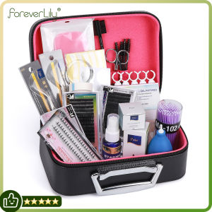 foreverlily 22pcs/Set Eyelash Extension Set Special Grafting Eyelash Set for Beauty Salon No Stimulating Glue Easy Grafting Eyelash Tool