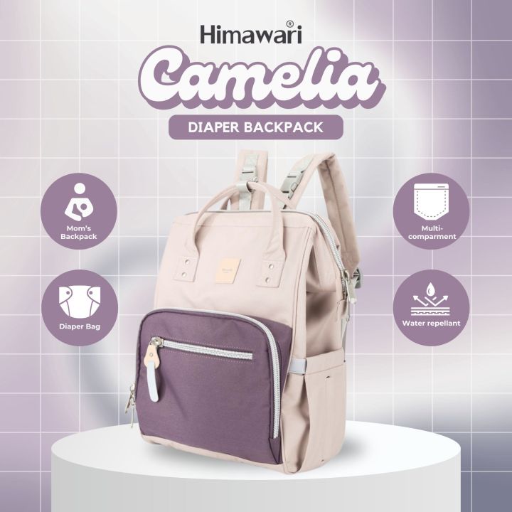 Himawari Camelia Diaper Baby Backpack for Moms Backpack (1213-06