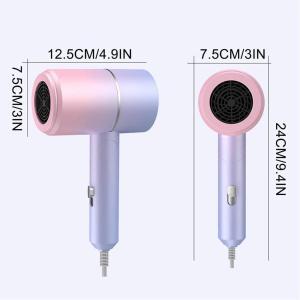 Portable Foldable Hair Dryer with 50 Million Negative Ion Technology Lightweight Quick Drying Electric Hair Blower