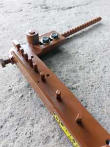 TERLARIS ALAT TEKUK BESI BETON SPEK 12mm LAKER PENGGERAK PAKAI BESI AS YANG DI BUBUT