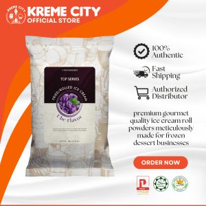 TOP Creamery Top Series Ube Fried/Rolled Ice Cream Powder Premix 1kg
