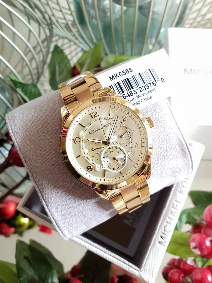 Michael kors runway hot sale gold tone watch