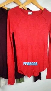 FPSB028 Free People Intimately Waffle Longsleeve Top - Baju Atasan Wanita Branded