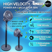 Alyes Air Circulator Crazy Fan Stand Table Kipas Angin Berdiri Adjustable Height Strong Wind