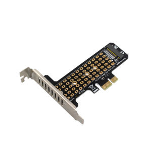 Kebidumei M.2 NVME To PCIe4.0 X1 Expansion Card 32Gbps Support PCIe X1 X4 X8 X16 Interface with Heat Sink for SSD 2230/2242/2260/2280