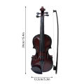 Simulated Violin Music Practice Violin for Beginners Violin Kit Musical Instrument Exquisite Workmanship Performance Props Gifts Adjustable Strings. 