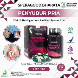 Obat Penyubur Pria - Pengental Sperma  SPERAGOOD BHARATA Original - Obat Sperma Kosong - Penambah Sperma