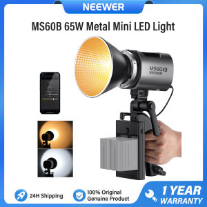 NEEWER MS60B 65W Metal Mini COB LED Video Light with App Control CRI97+ 2700K-6500K Bowens Mount Photography Lighting
