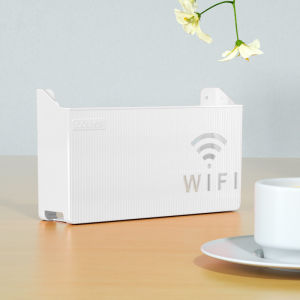 Keranixy Wifi Shelf Set-Top Box Rack TV Router Bracket Storage Box Wall Projector Space Wall-Mounted Box