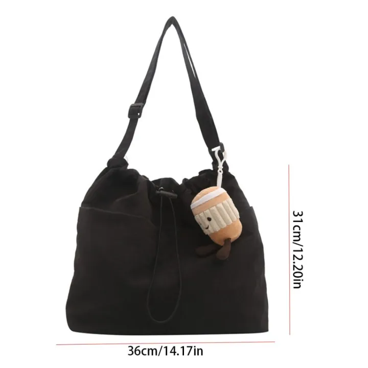 COLOO%20Korean%20Style%20Drawstring%20Bucket%20Bag%20Large%20Capacity%20Crossbody%20Bag%20Nylon%20Shoulder%20Bag%20Fashionable%20Tote%20Bag%20Women%20-%20Image%204