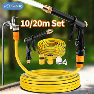 MLADEN 10/20m PVC Hose Portable High-Pressure Water Tools Car Washing Spray Car Wash Water Tools Hose Garden Cleaner Watering