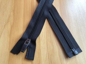 resleting jaket kamisol no.5 70/ 75/80 cm kepala karet auto lock isi 12 pcs