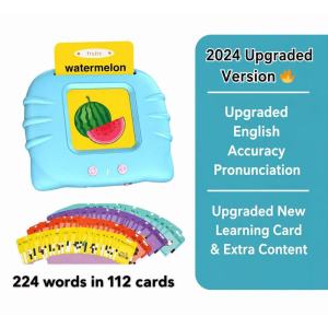 Kids Talking Flash Cards 2 in 1 Learning hine 255 Cards 510 Words USB Rechargeable
