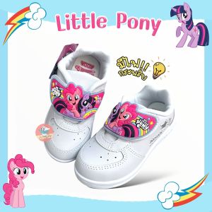 รองเท้านักเรียน โพนี่ มีไฟ!! สีดำ(41C23) สีขาว(41G3A) Adda Pony รองเท้าอนุบาล รองเท้าพละ