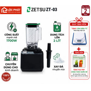 A2 Tặng Cân Điện Tử + Máy Xay Đá Công Nghiệp Zetsu ZT-03 Chính Hãng Xay Sinh Tố Chuyên Nghiệp