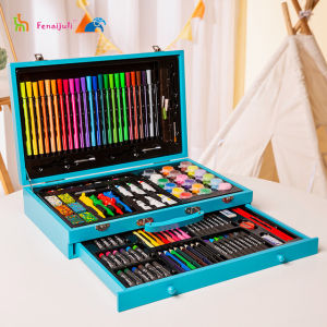 Children's Gifts 130Pcs Painting Set - Watercolor Pencil Combination Tool Pen Gift Art Supplies - Christmas Birthday Gift