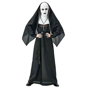 Halloween The Nun Nữ tu ma quỷ cos Quần Áo   Kinh dị cosplay Áo choàng nữ tu áo choàng linh mục Yixuan