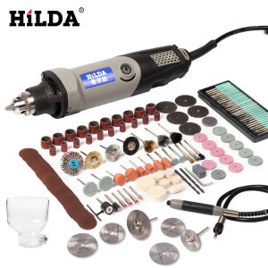 NEW COD HILDA Bor Listrik Mini Grinder Electric Drill Rotary Polishing 400W + Set Mata Bor 92 PCS
