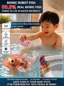 🐟Children S Electric Simulation Toy Fish Baby Bathing Playing in the Water Swimming Sensor Activated Light up Swaying Fish水中自动游动神仙鱼