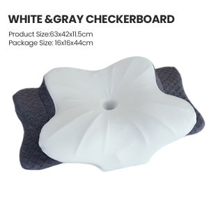 LUXEREST Ergonomic Memory Foam Cervical Support Pillow For Side & Back Sleepers Breathable Fabric Pain Relief